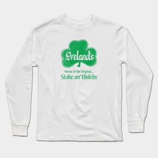 Ireland's Restaurant Green Worn Long Sleeve T-Shirt